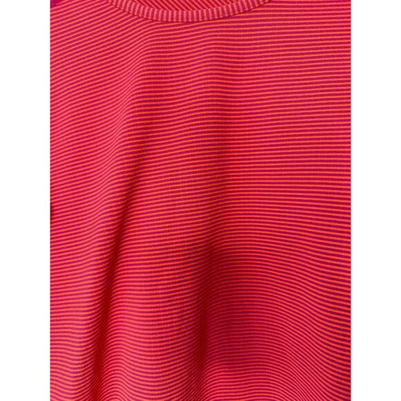 Saucony Pink Purple Striped Long Sleeve Cuffins Workout Running Shirt - Picture 4 of 15